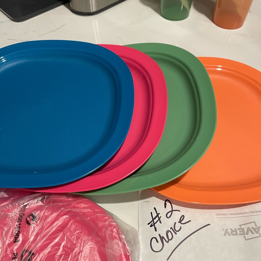 COPY - COPY - New Tupperware Microwave ReHeatable Luncheon Plates
